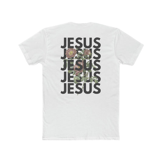 Jesus Roses graphic crew neck