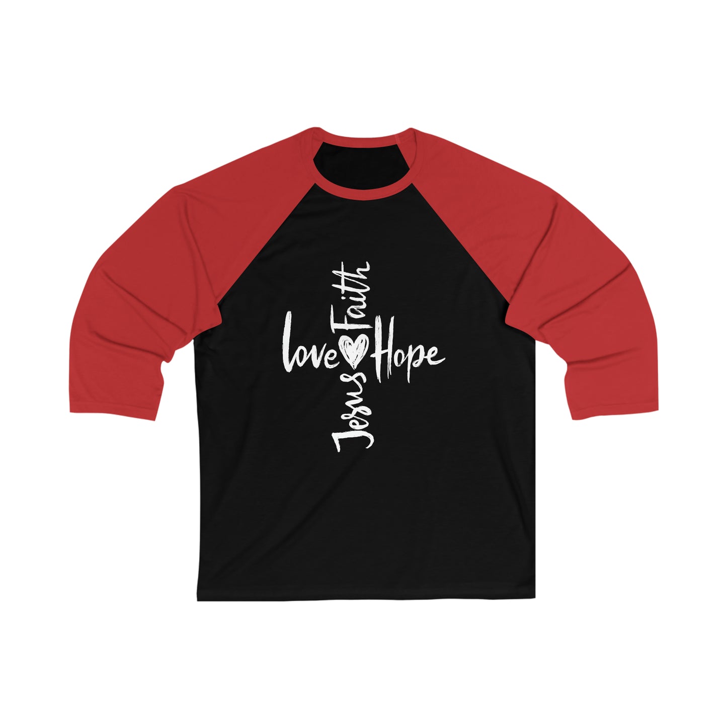 Love Jesus Unisex 3\4 Sleeve Baseball Tee