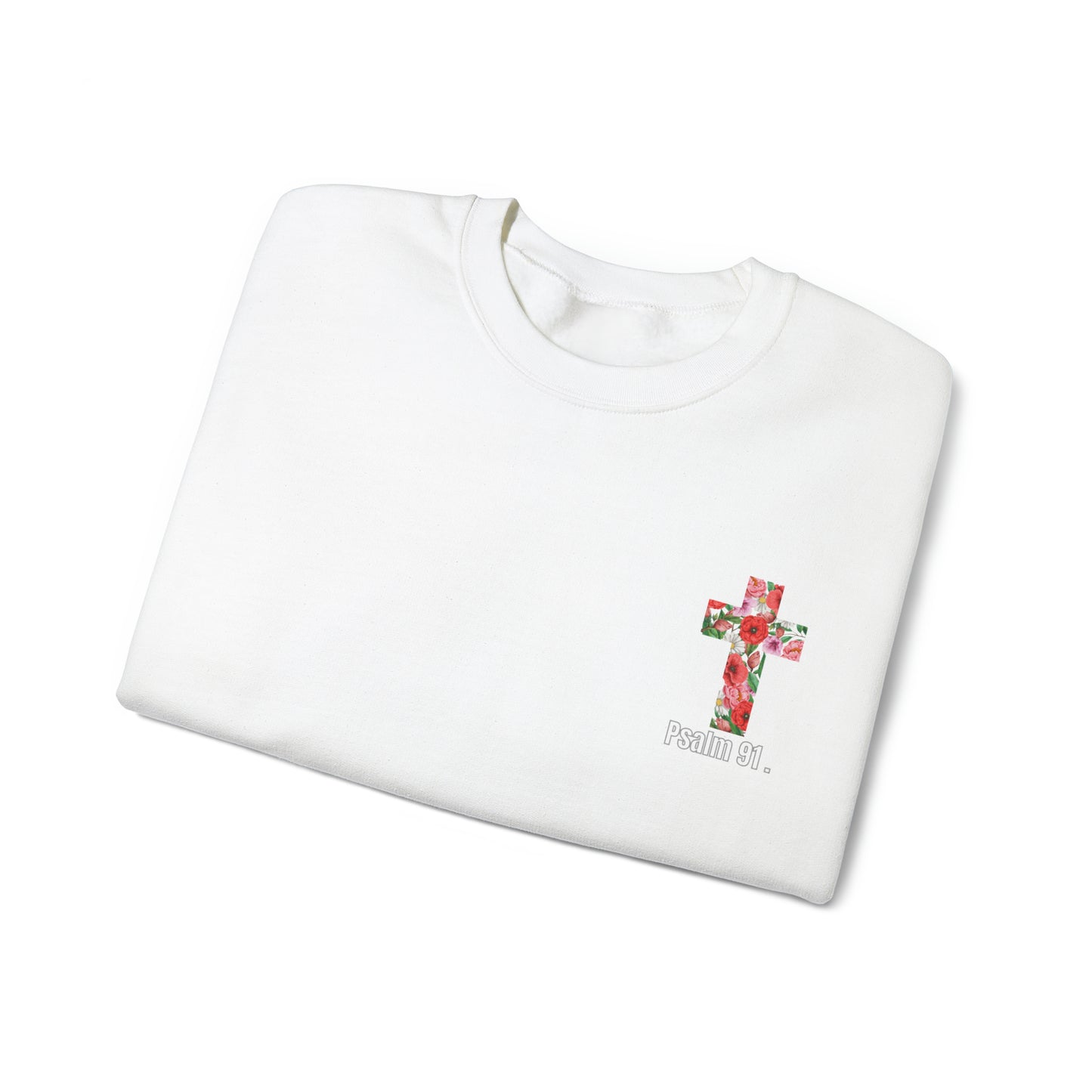 Jesus is king floral Unisex Heavy Blend™ Crewneck Sweatshirt