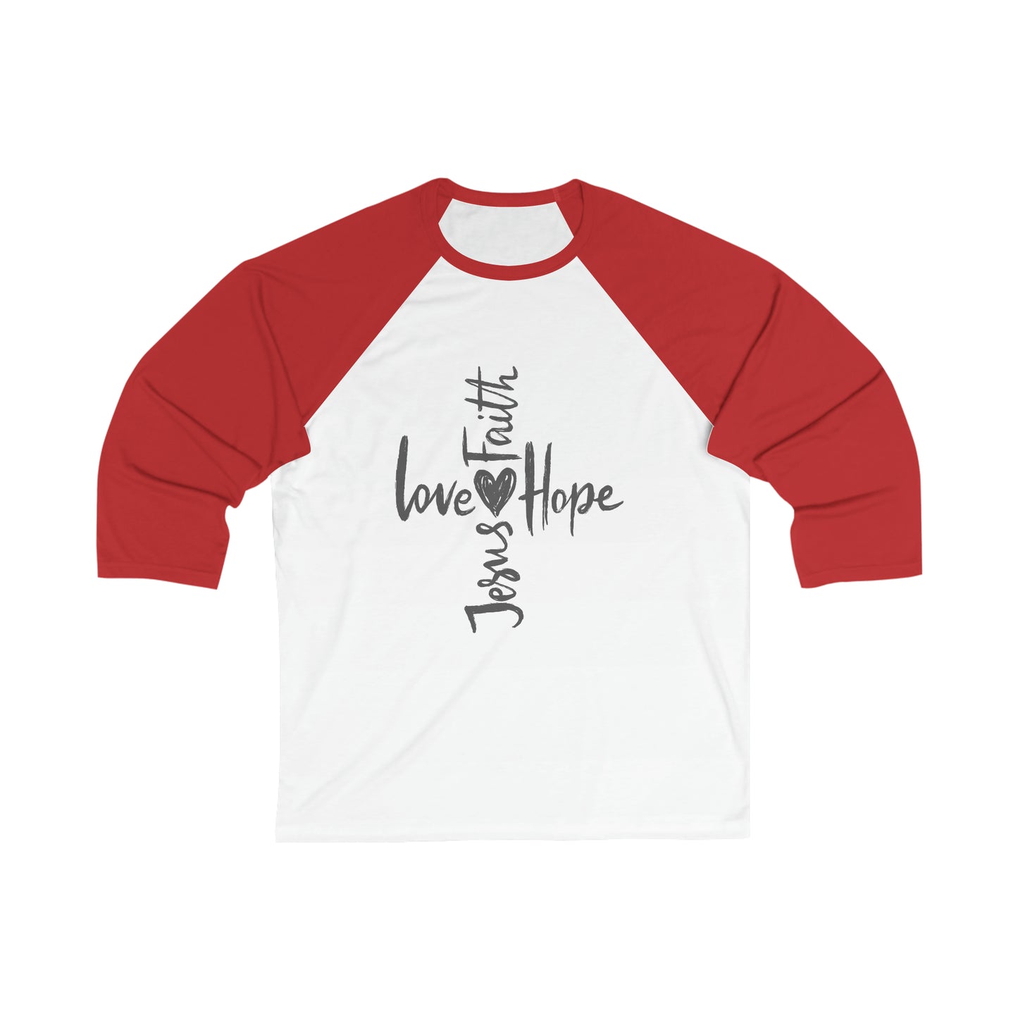 Love Jesus Unisex 3\4 Sleeve Baseball Tee