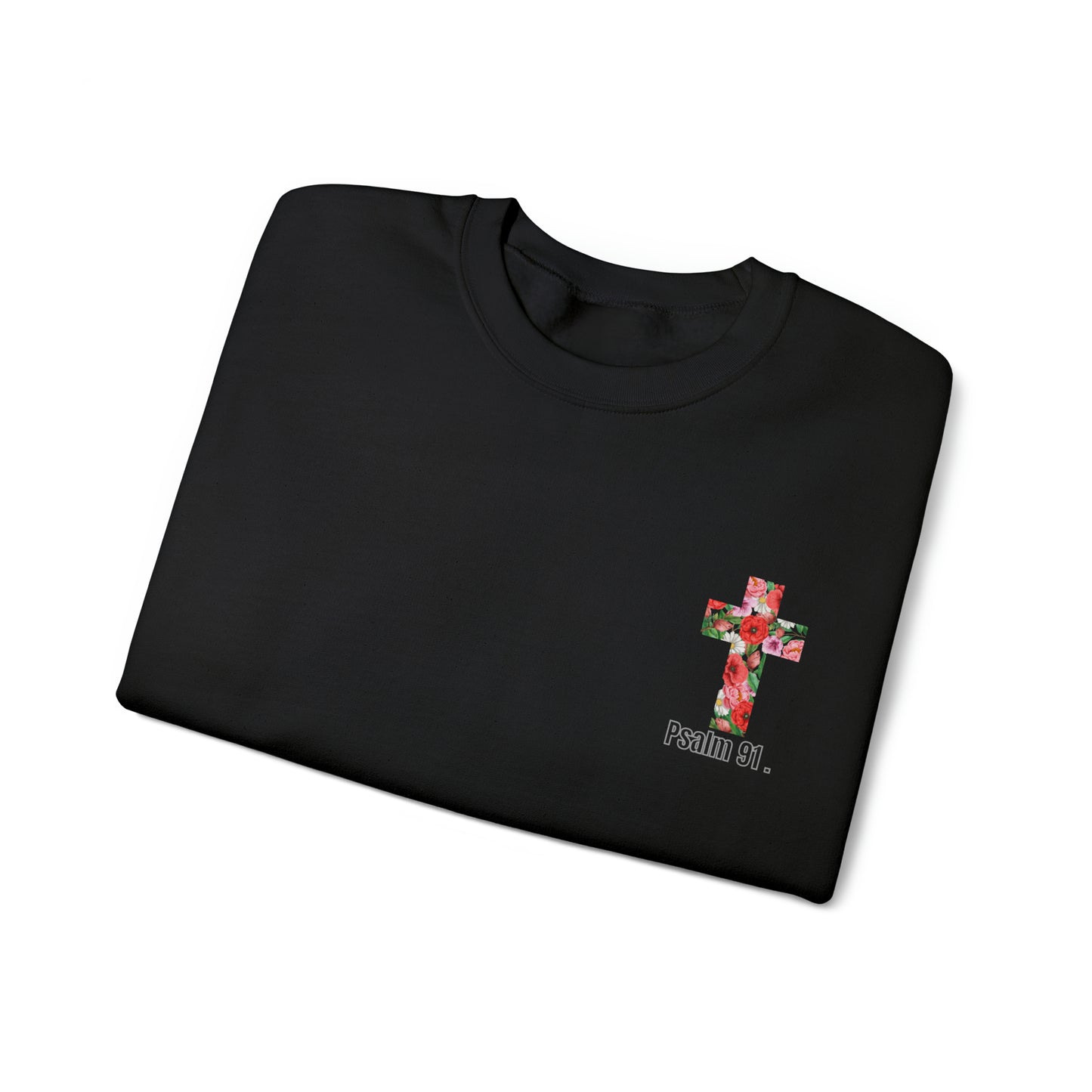 Jesus is king floral Unisex Heavy Blend™ Crewneck Sweatshirt