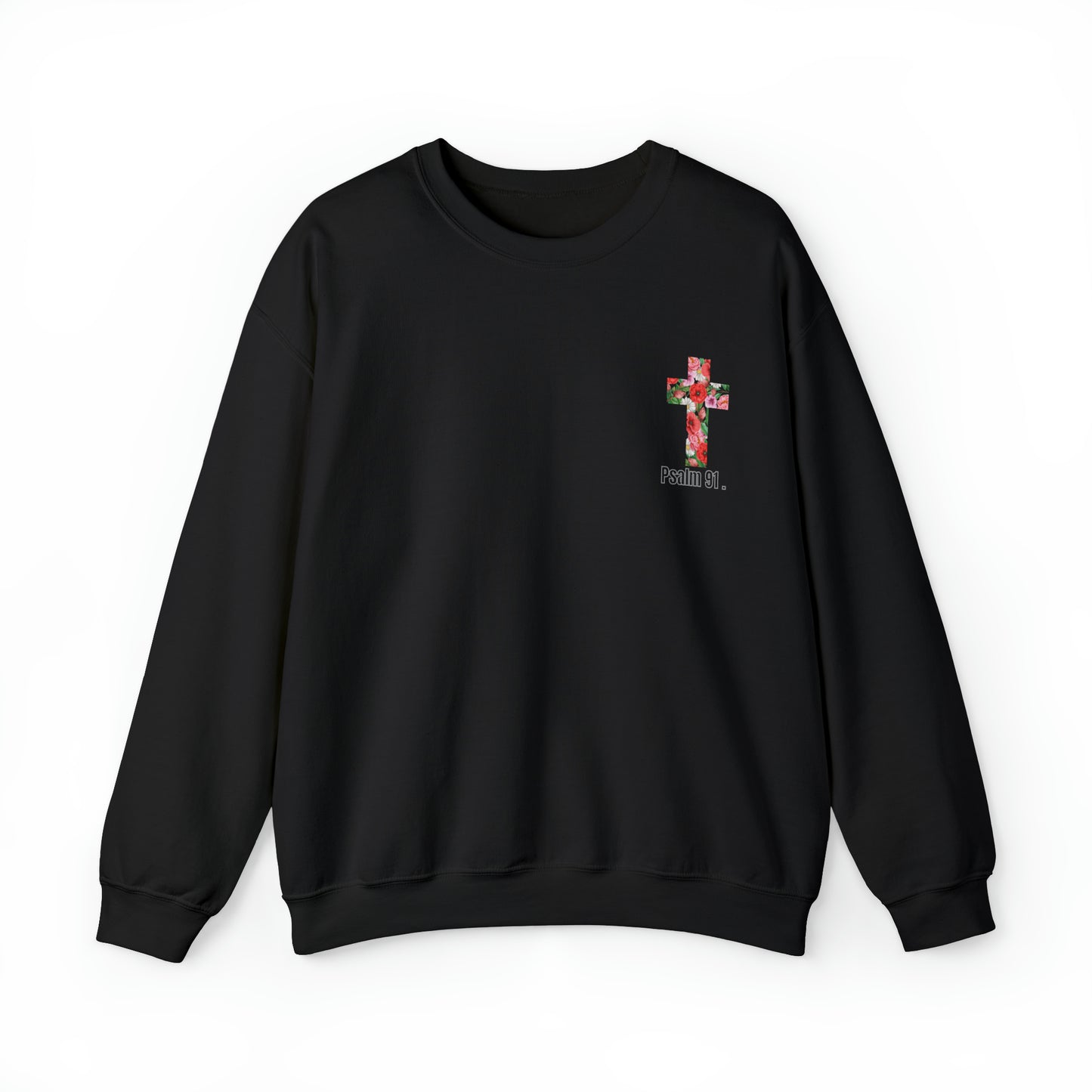 Jesus is king floral Unisex Heavy Blend™ Crewneck Sweatshirt