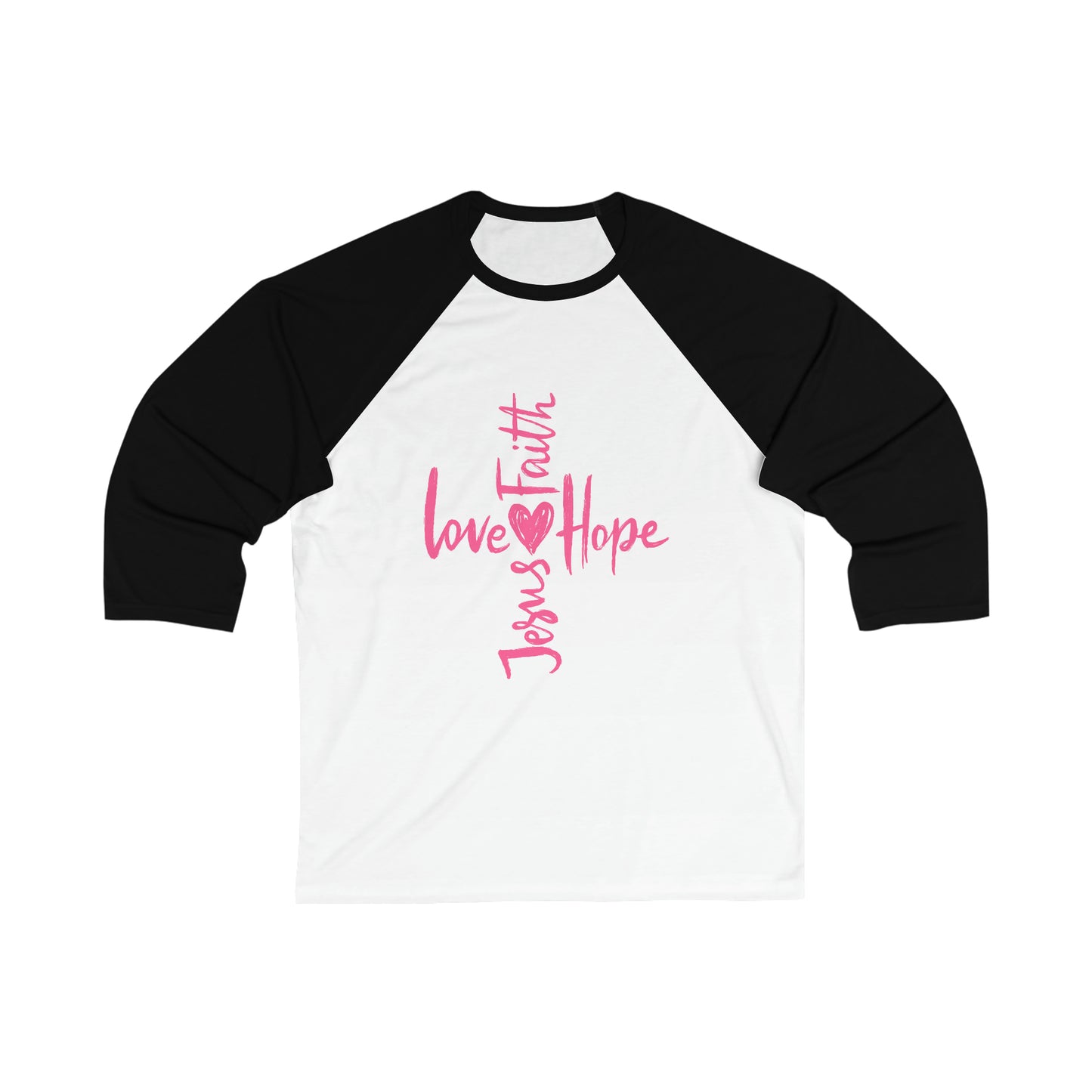 Love Jesus Unisex 3\4 Sleeve Baseball Tee